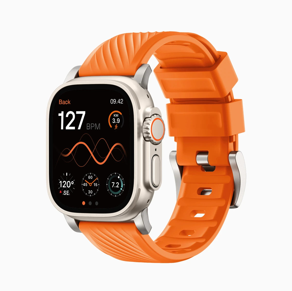 Bandleitc_fluororubber_Apple_Watch_Band #color_orange