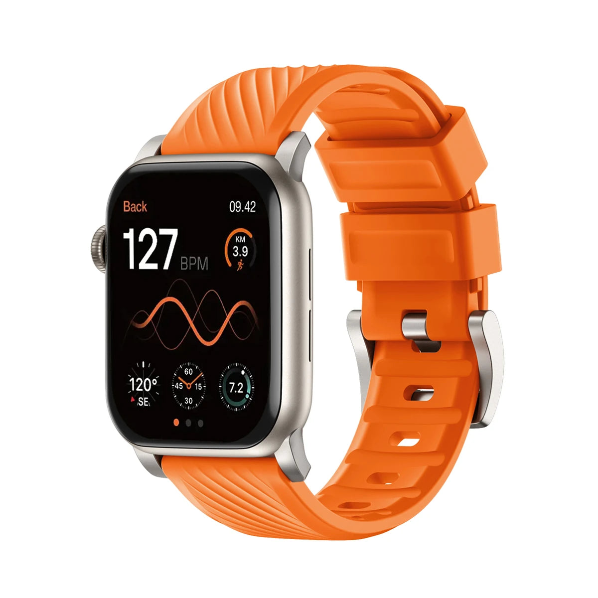 Bandleitc_fluororubber_Apple_Watch_Band #color_orange