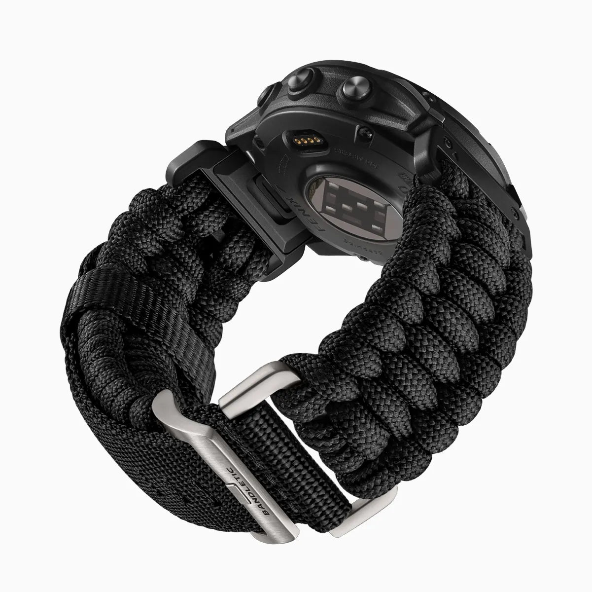 Bandletic_Best_Nylon_Garmin_Watch_Band_Black