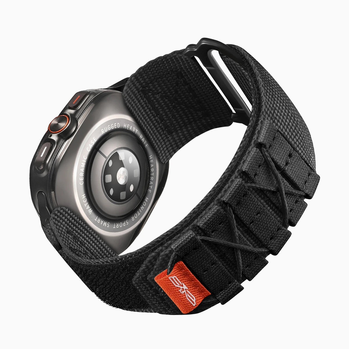R Nylon 1 Samsung Galaxy Watch Ultra Band 25mm Black M L 180 200mm