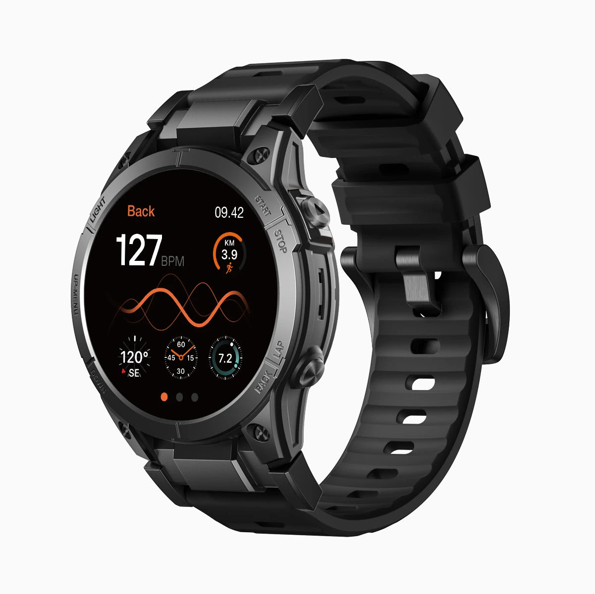 Best_garmin_watch_rubber_band_22mm #color_black