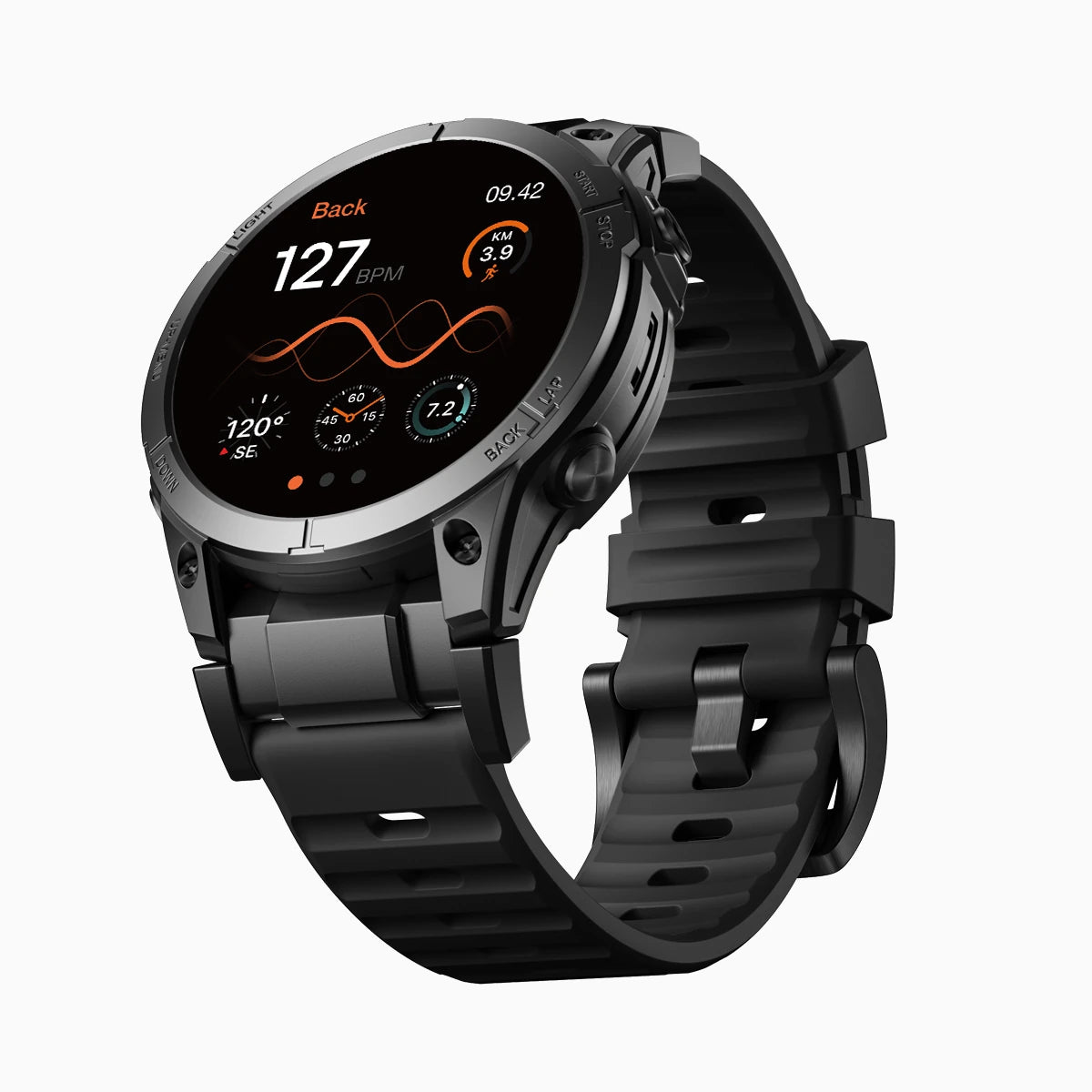 Best_garmin_watch_rubber_band_22mm #color_black