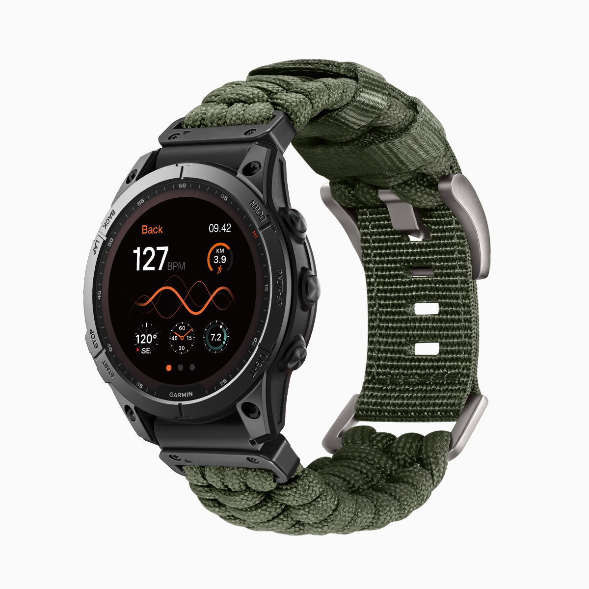 Bandletic_Best_Nylon_Garmin_Watch_Band_Black