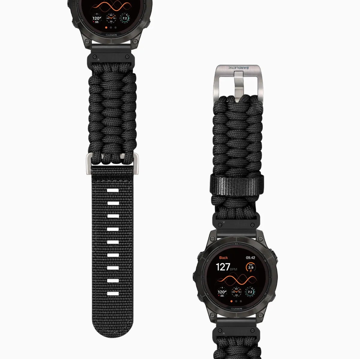Bandletic_Best_Nylon_Garmin_Watch_Band_Black 