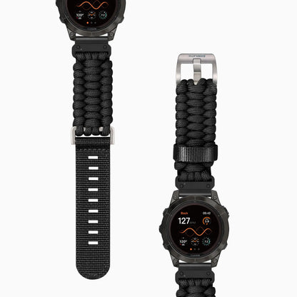 Bandletic_Best_Nylon_Garmin_Watch_Band_Black 