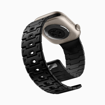 Bandletic_Magnetic_suction_apple_watch_band_blackorange 