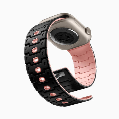 Bandletic_Magnetic_suction_apple_watch_band_blackorange 