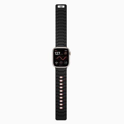 Bandletic_Magnetic_suction_apple_watch_band_blackorange 