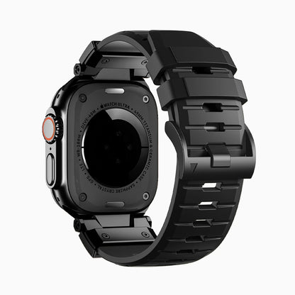 Bandletic_fluororubber_Apple_Watch_Band_Black_Adapter 