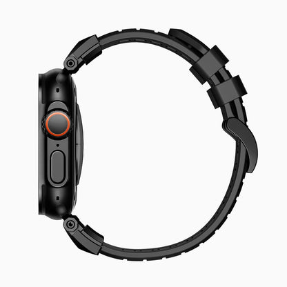 Bandletic_fluororubber_Apple_Watch_Band_Black_Adapter 