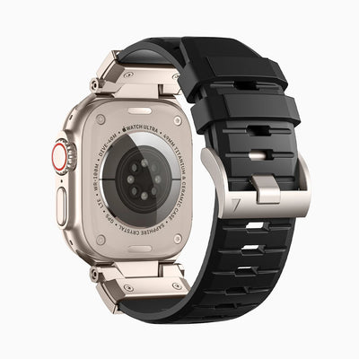 Bandletic_fluororubber_Apple_Watch_Band_Black_Adapter 