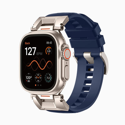 Bandletic_fluororubber_Apple_Watch_Band_Black_Adapter 