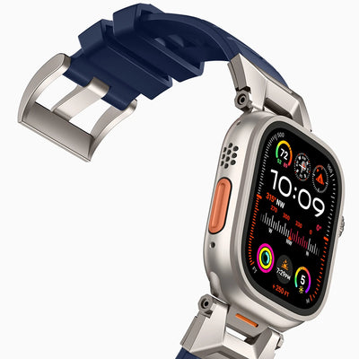 Bandletic_fluororubber_Apple_Watch_Band_Black_Adapter 