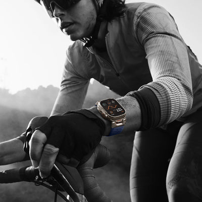 Bandletic_fluororubber_Apple_Watch_Band_Black_Adapter 