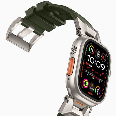 Bandletic_fluororubber_Apple_Watch_Band_Black_Adapter 