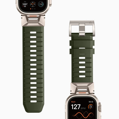 Bandletic_fluororubber_Apple_Watch_Band_Black_Adapter 