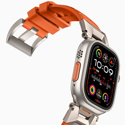 Bandletic_fluororubber_Apple_Watch_Band_Black_Adapter 