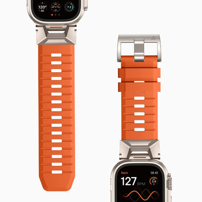 Bandletic_fluororubber_Apple_Watch_Band_Black_Adapter 