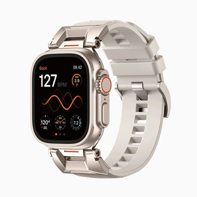 Bandletic_fluororubber_Apple_Watch_Band_Black_Adapter 