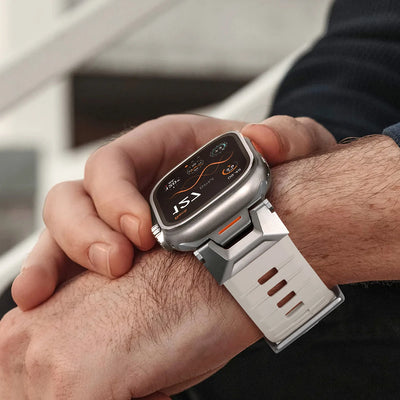 Bandletic_fluororubber_Apple_Watch_Band_Black_Adapter 