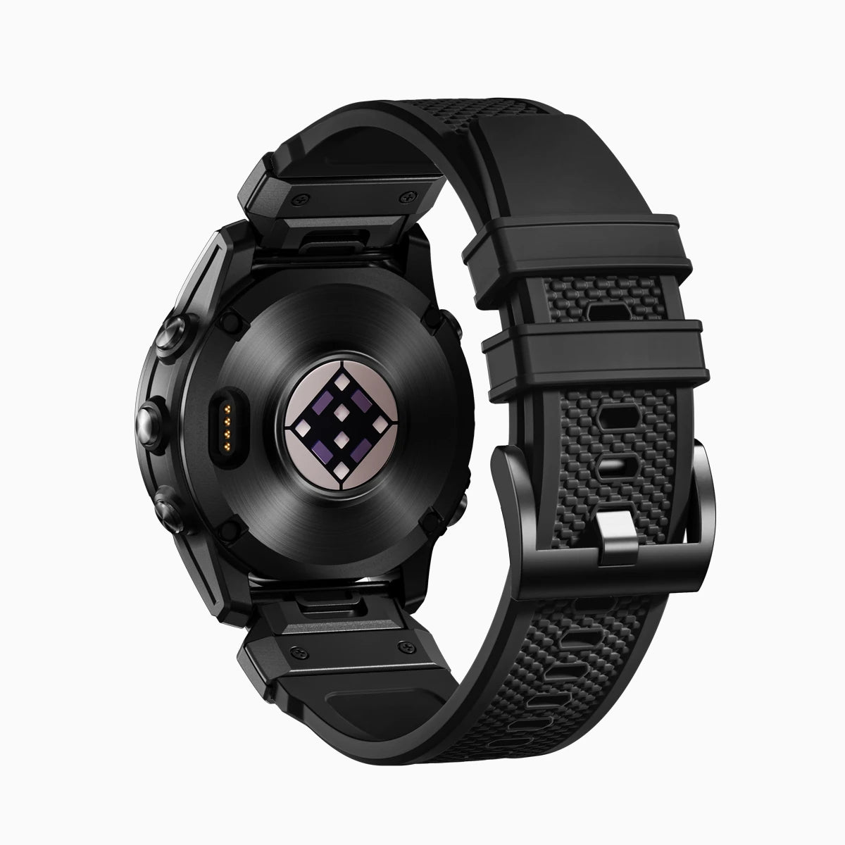 Bandletic_rubber_Garmin_22mm_watch_band #color_black