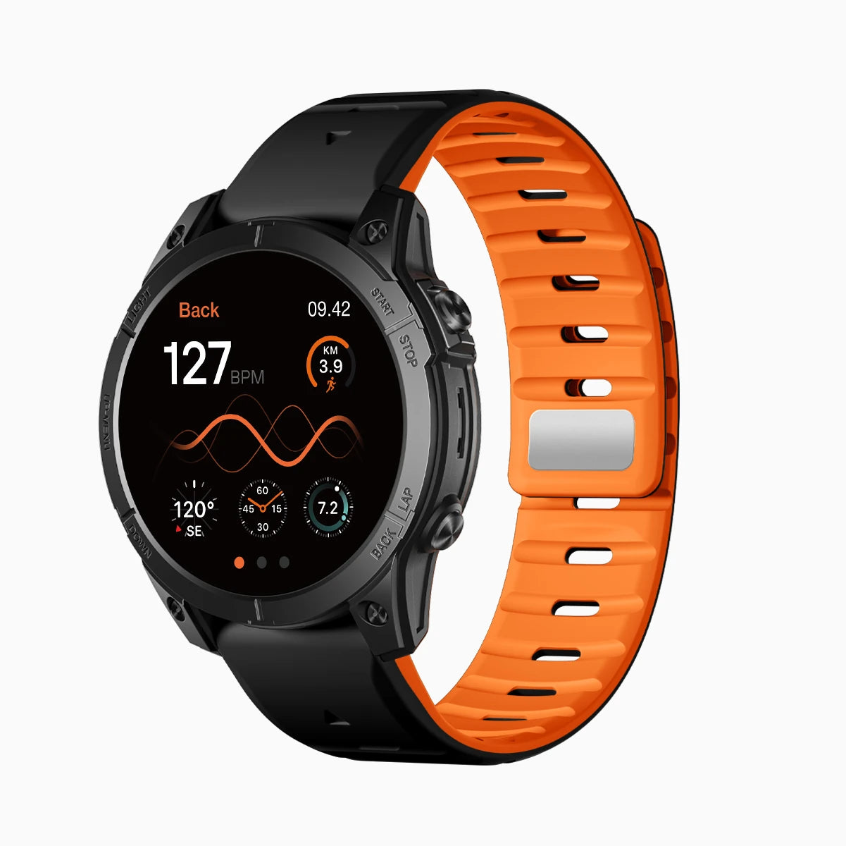 Best_Garmin_22mm_Quick_Fit_Watch_Band #color_blackorange