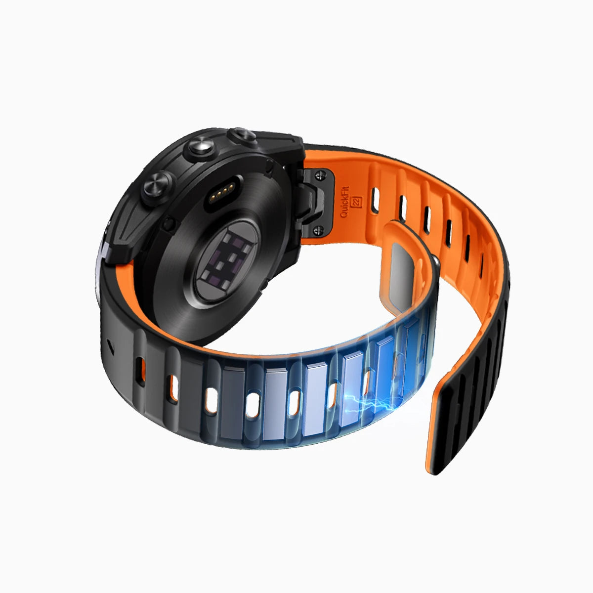 Best_Garmin_22mm_Quick_Fit_Watch_Band #color_blackorange