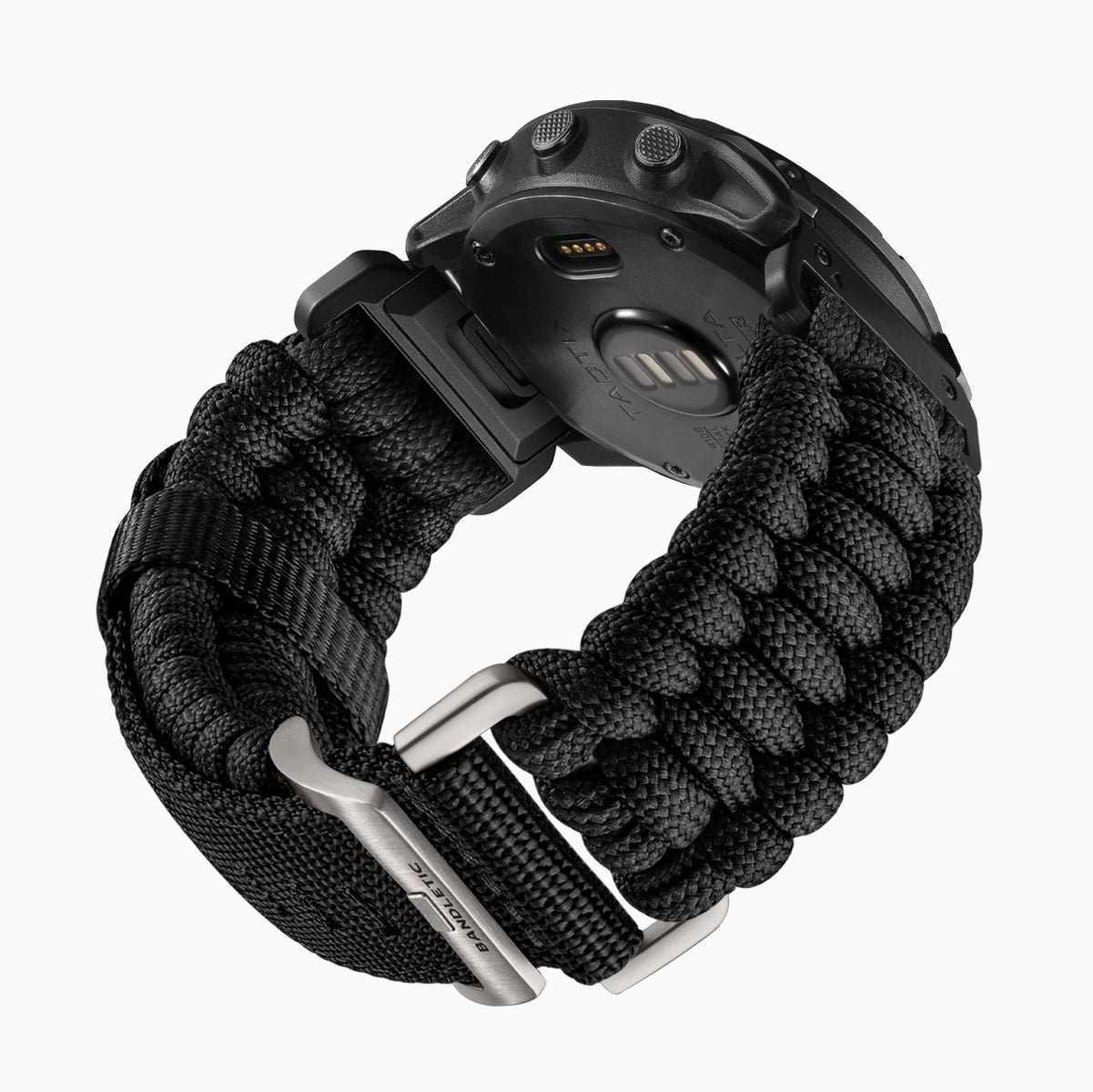 R Nylon 3 Quick Fit for Garmin Watch Band 26mm Black Large 6.30 7.70