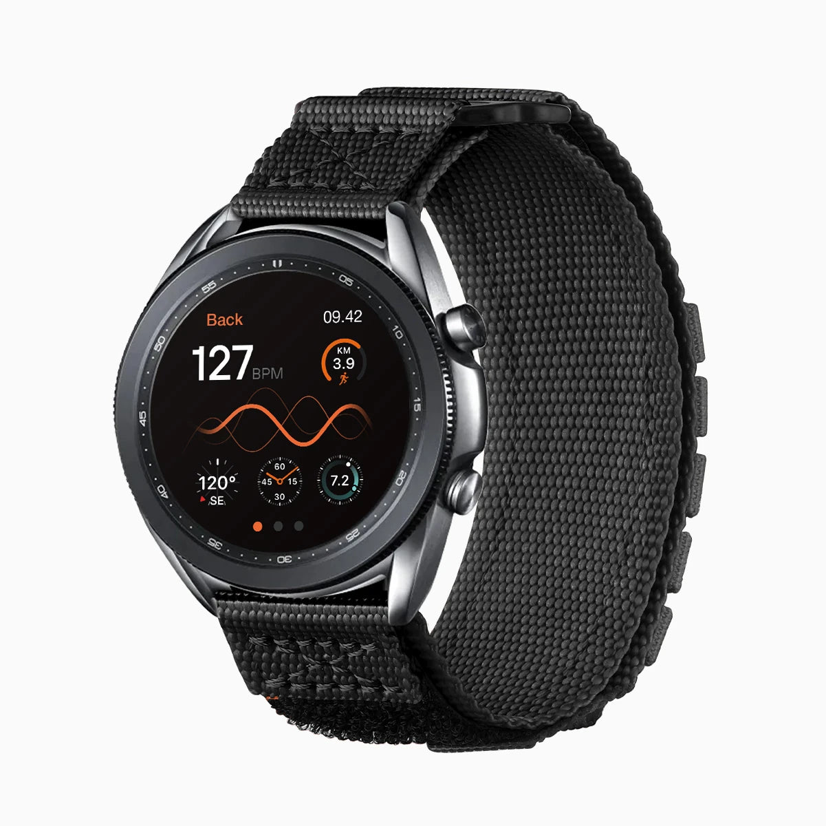 Best_Samsung_Watch_Nylon_Band_22mm #color_black