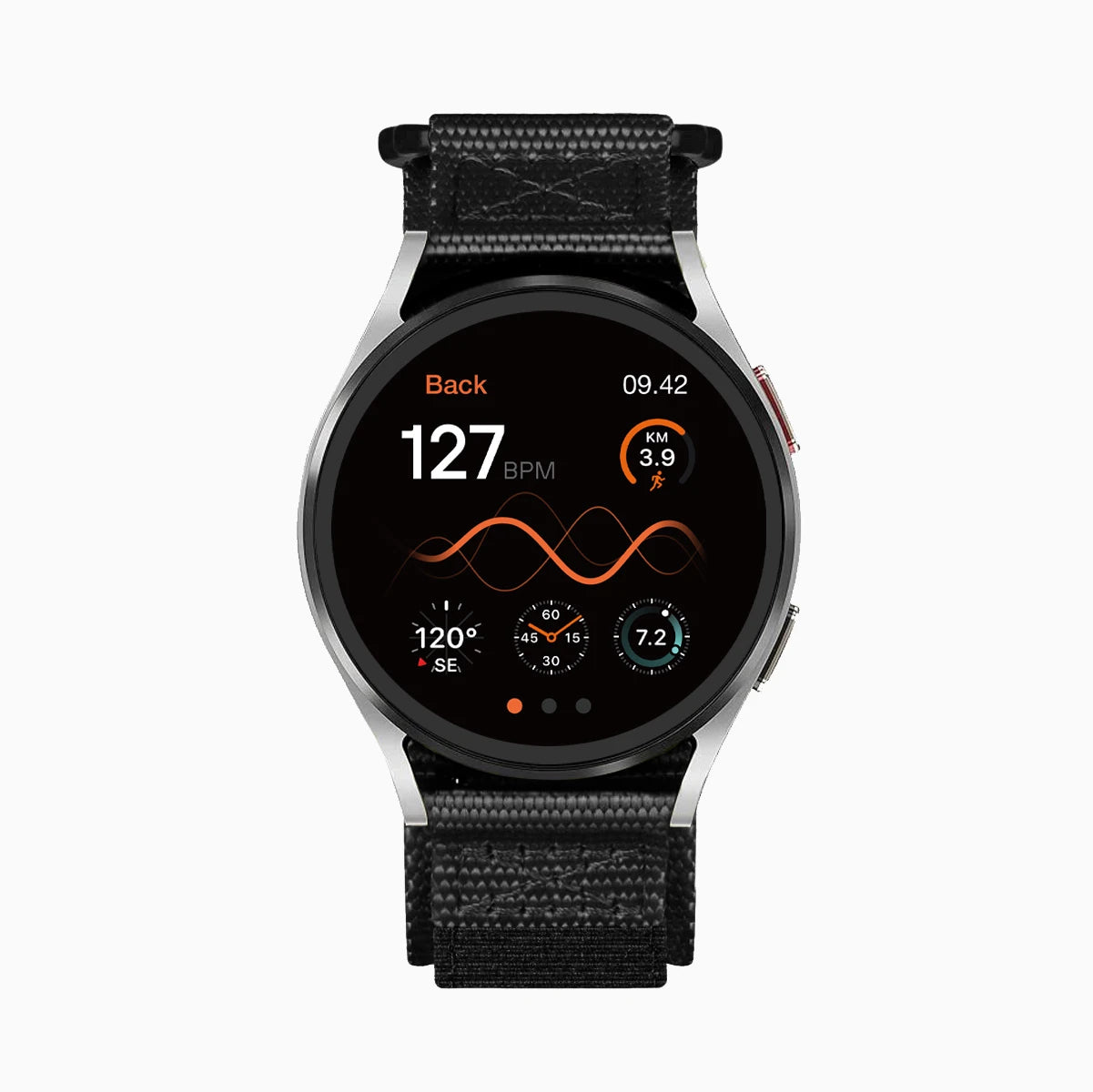 Best_Samsung_Watch_Nylon_Band_22mm #color_black