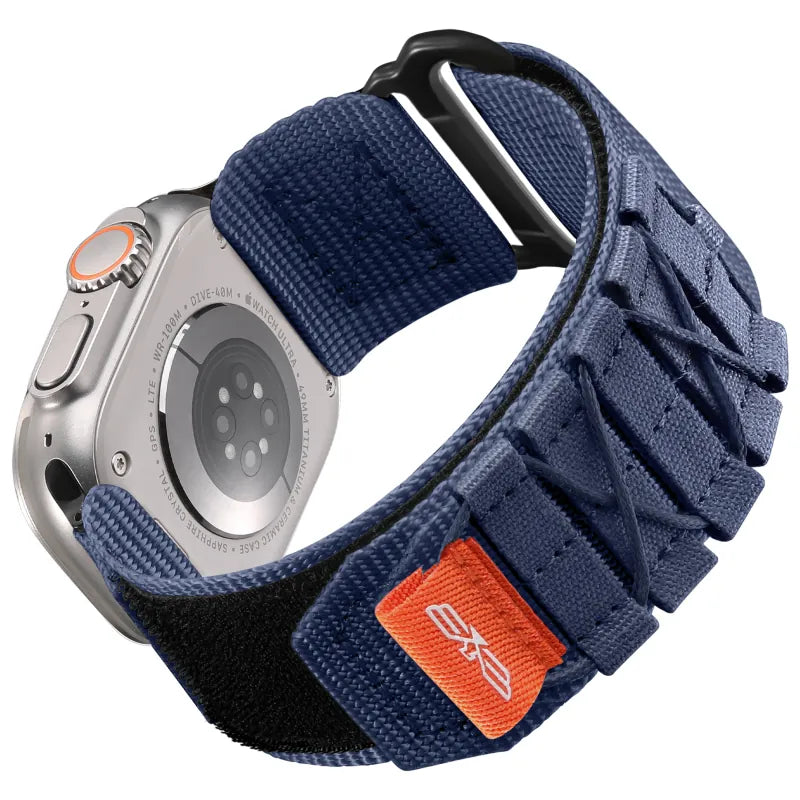 Military Rugged Sport Nylon for Apple Watch Band #Color_Blue