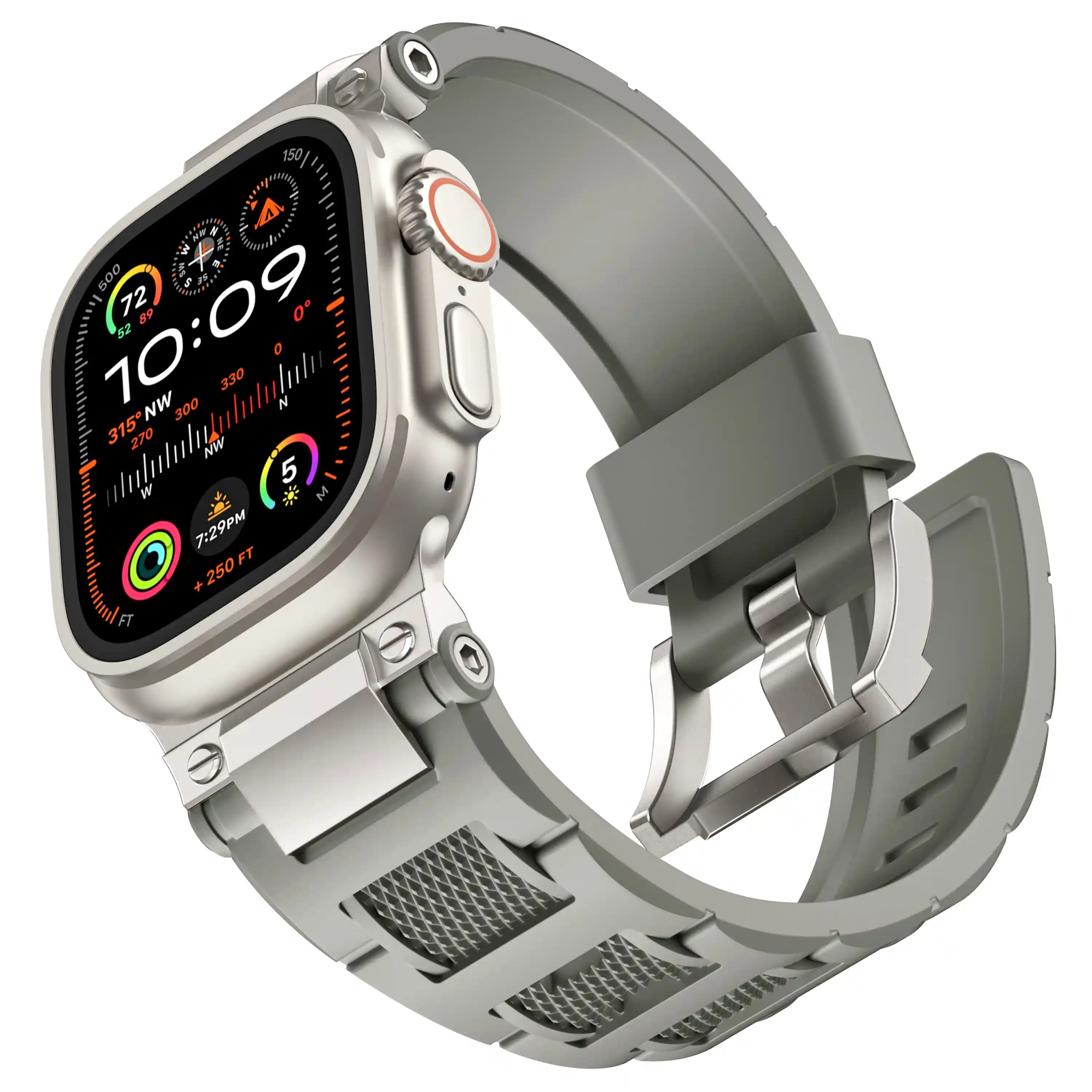 R Steel 5 for Apple Watch Band Space Grey 42mm 44mm 45mm 49mm